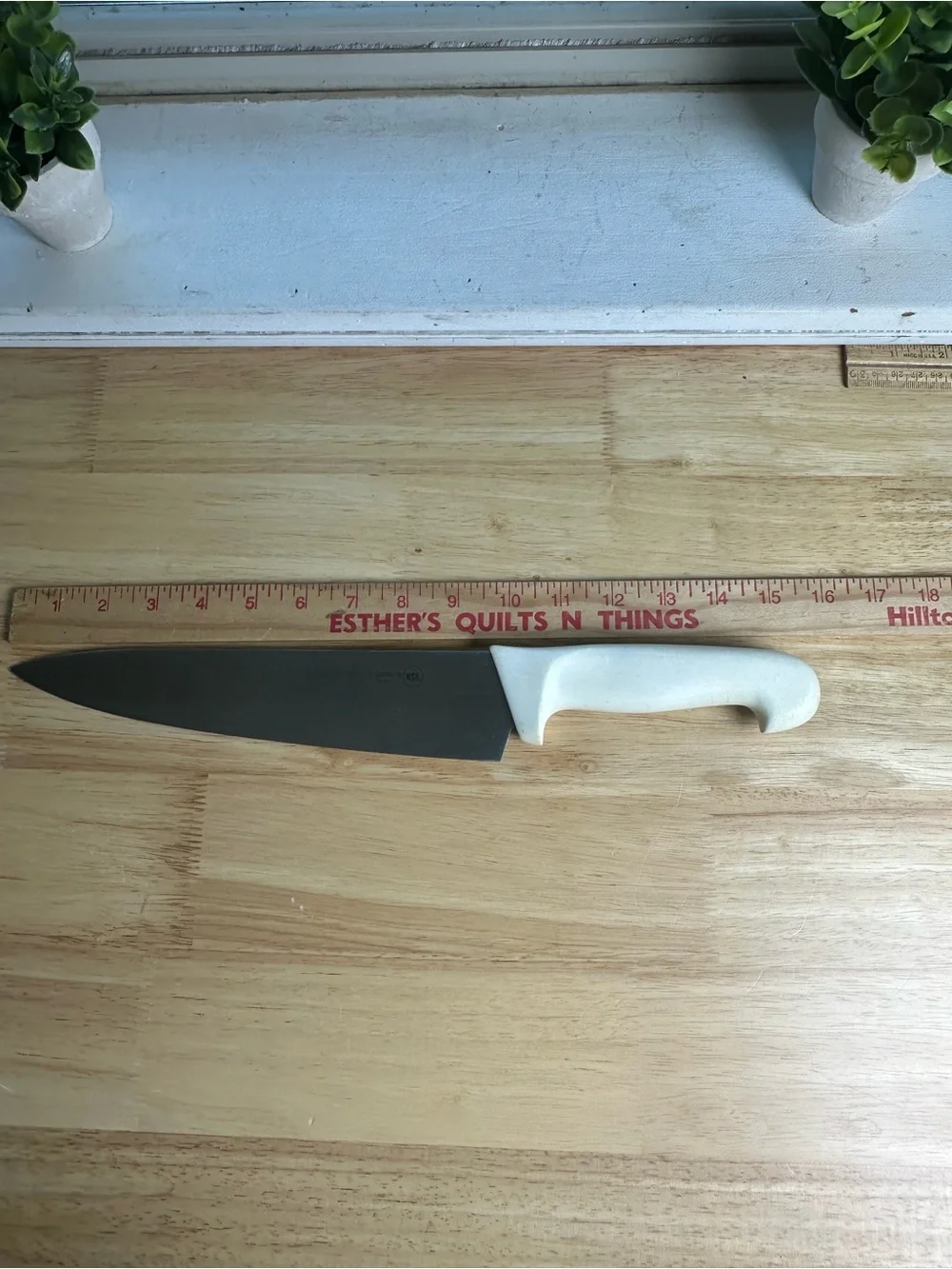 Rare serco Professional Chef Knife 15.5” Japan White Ergonomic Handle